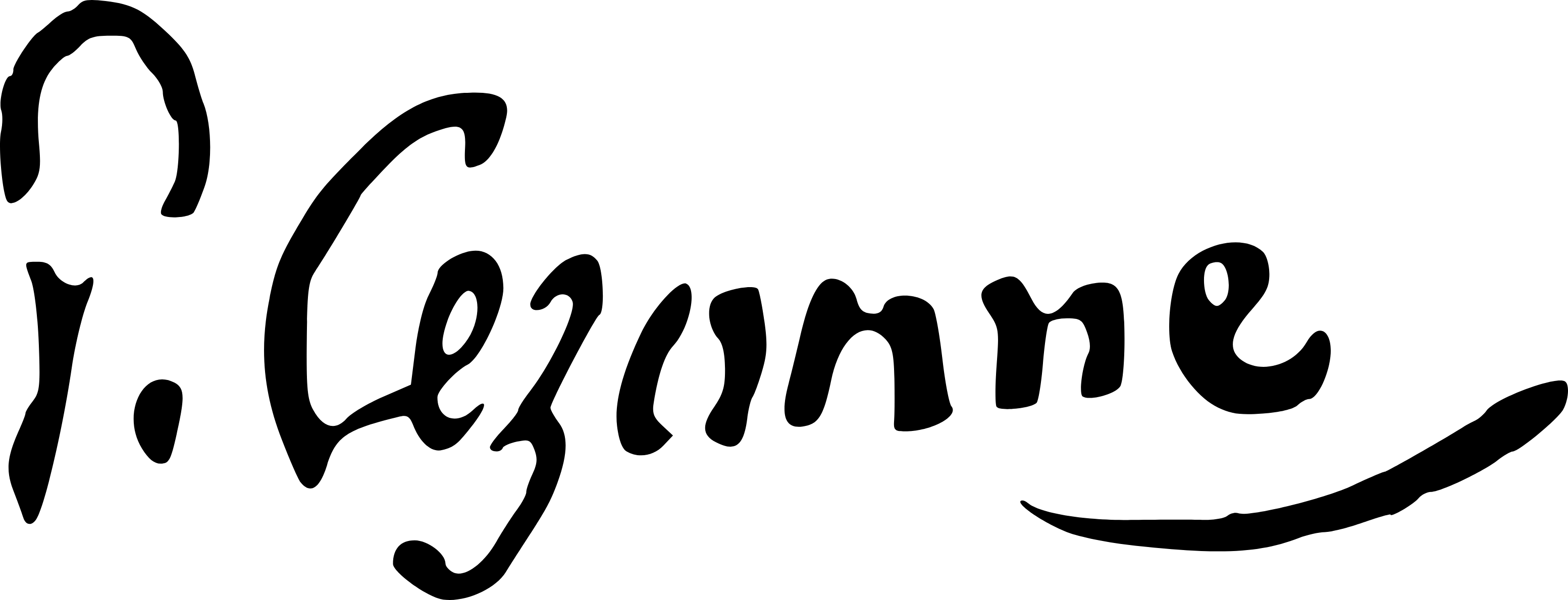 Cezanne autograph